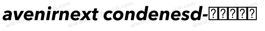avenirnext condenesd字体转换